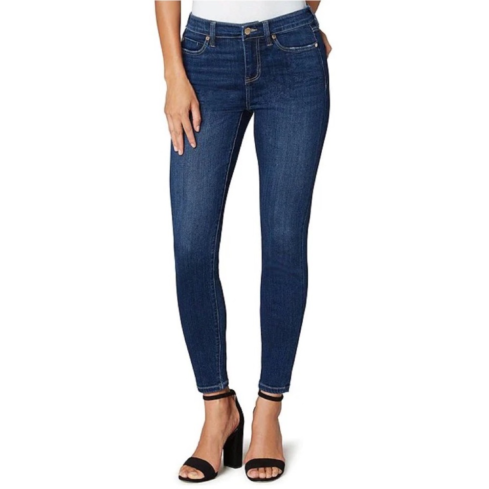 Liverpool Jeans Company Abby mid rise dark wash skinny jeans size 2
